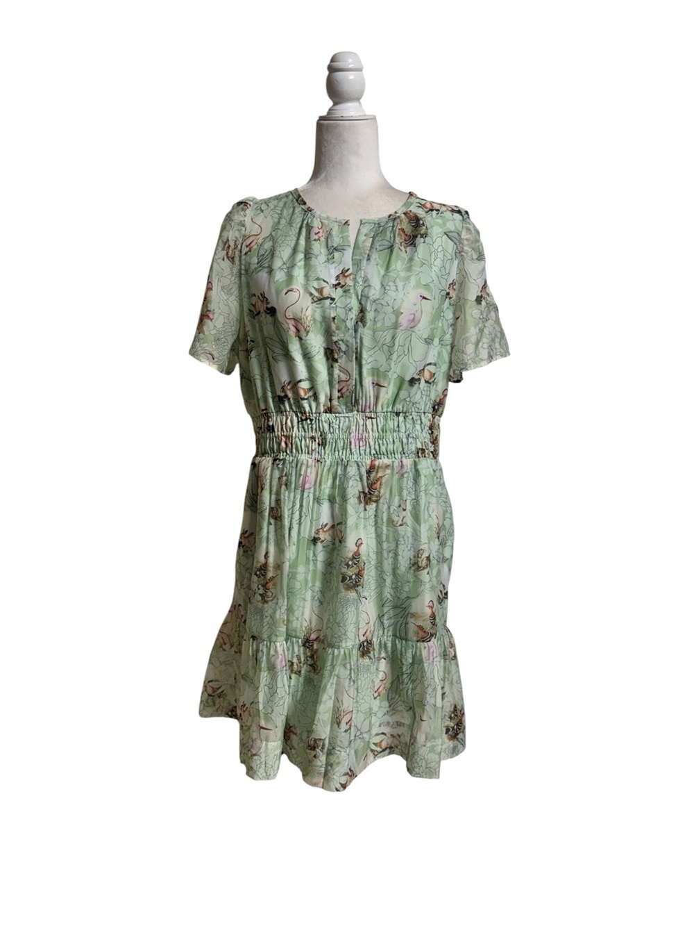 Anthropologie  Somerset organza mini dress cottagecore fairycore size Large